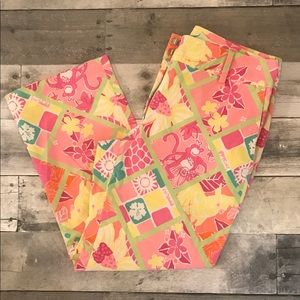 Lilly Pulitzer white label capris size 2